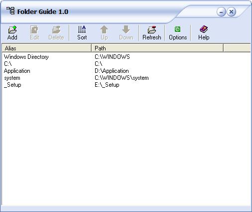 Screenshot for Folder Guide 1.2